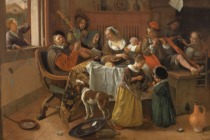 Vrolijk Huishouden (Jan Havicksz Steen)