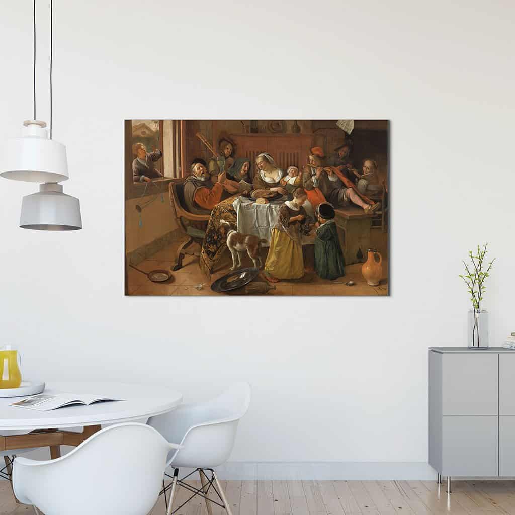 Vrolijk Huishouden (Jan Havicksz Steen)