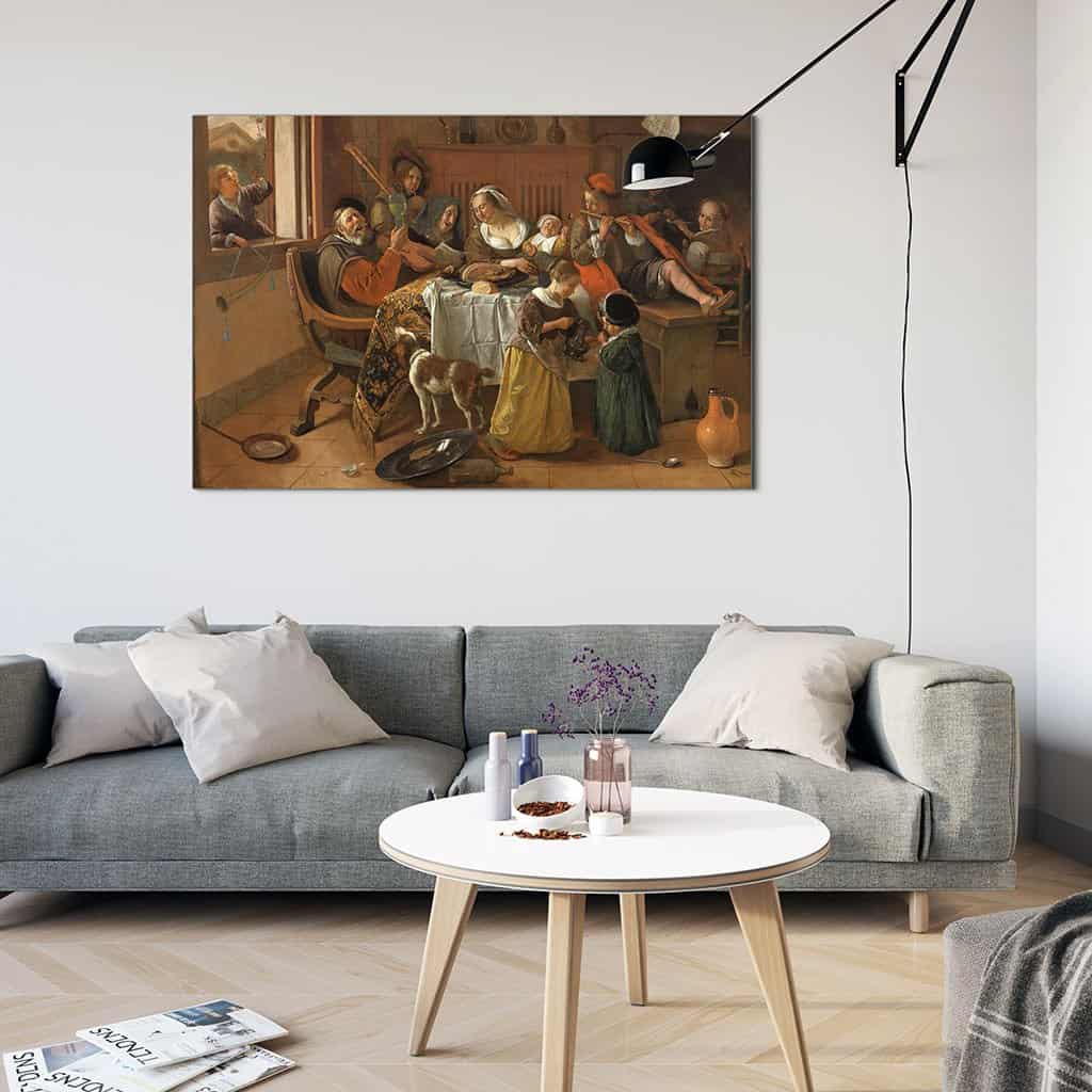 Vrolijk Huishouden (Jan Havicksz Steen)