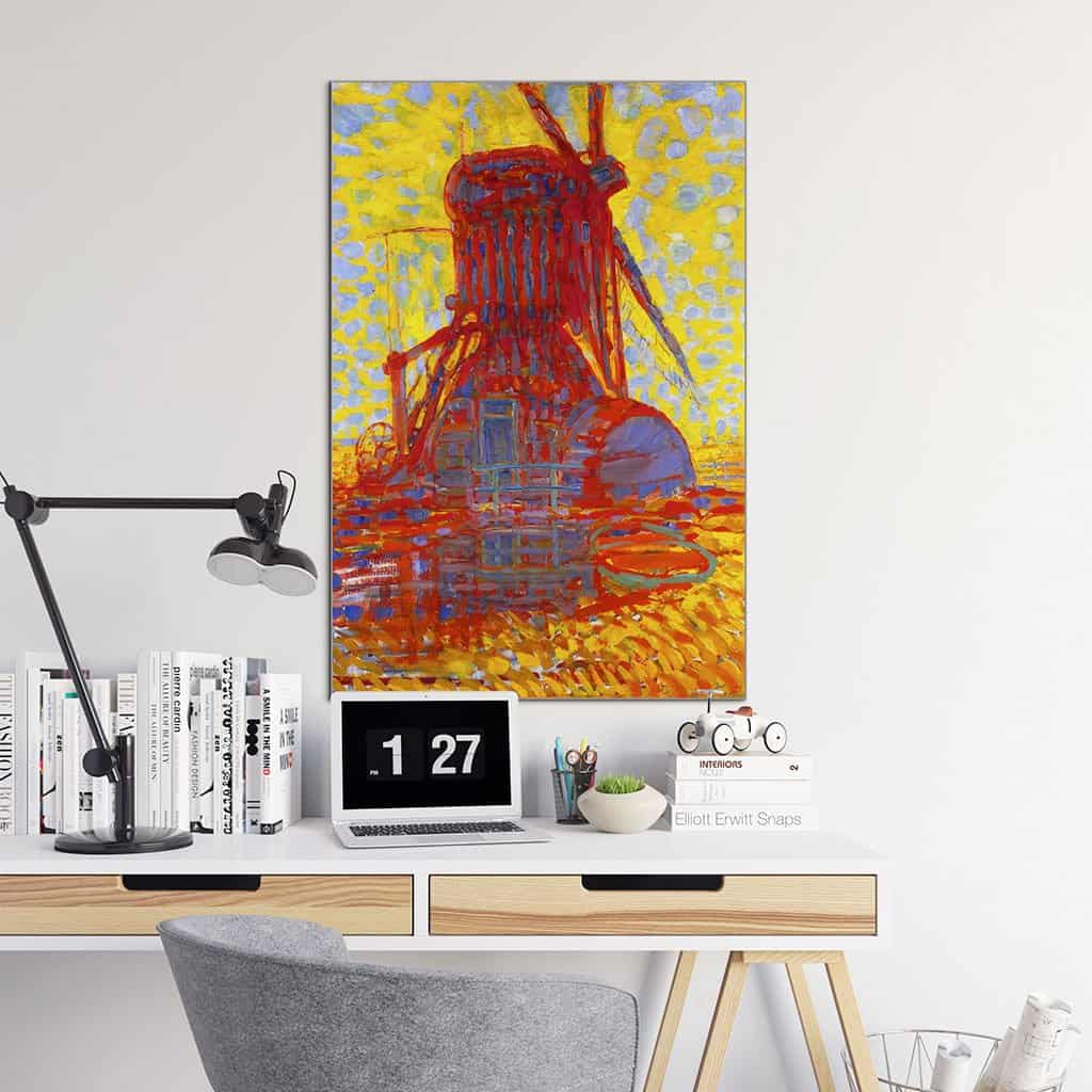 Molen in Zonlicht (Piet Mondriaan)