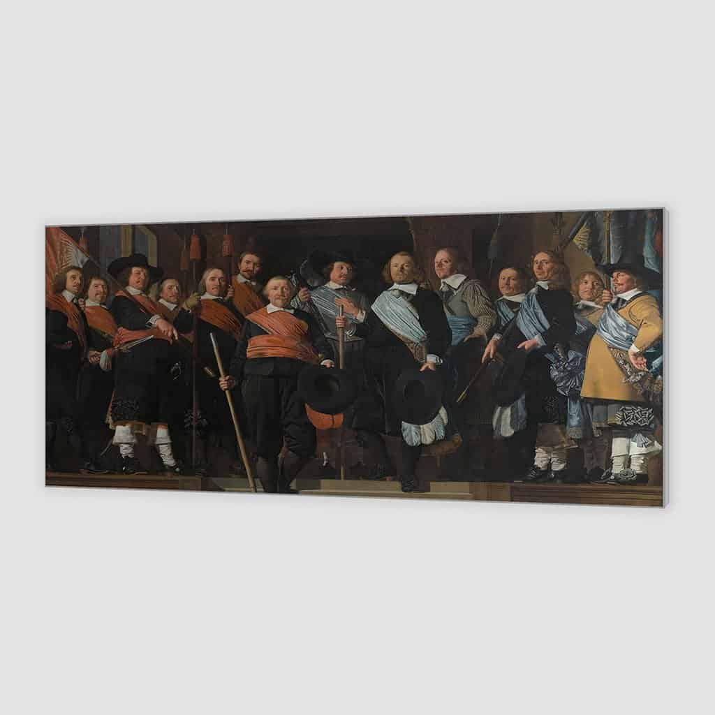 Officieren en vaandeldragers van de Oude Burgerwacht - Caesar van Everdingen