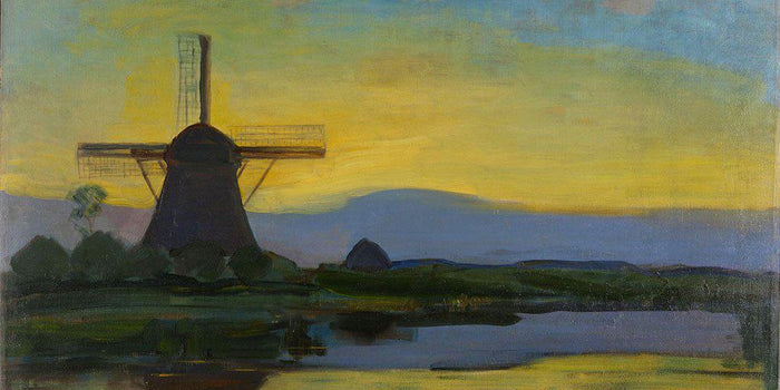 Oostzijdse Molen bij nacht (Piet Mondriaan)