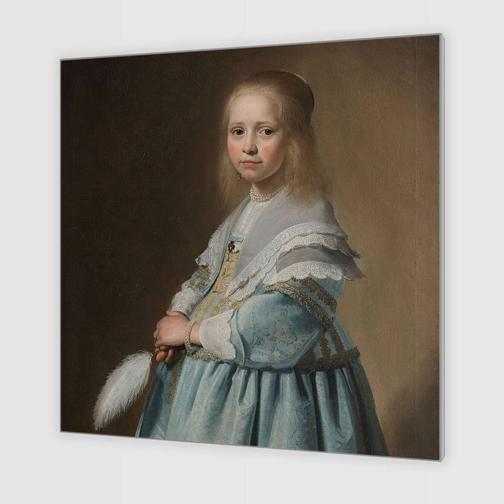 Portret van een meisje in het blauw (Johannes Cornelisz Verspronck)