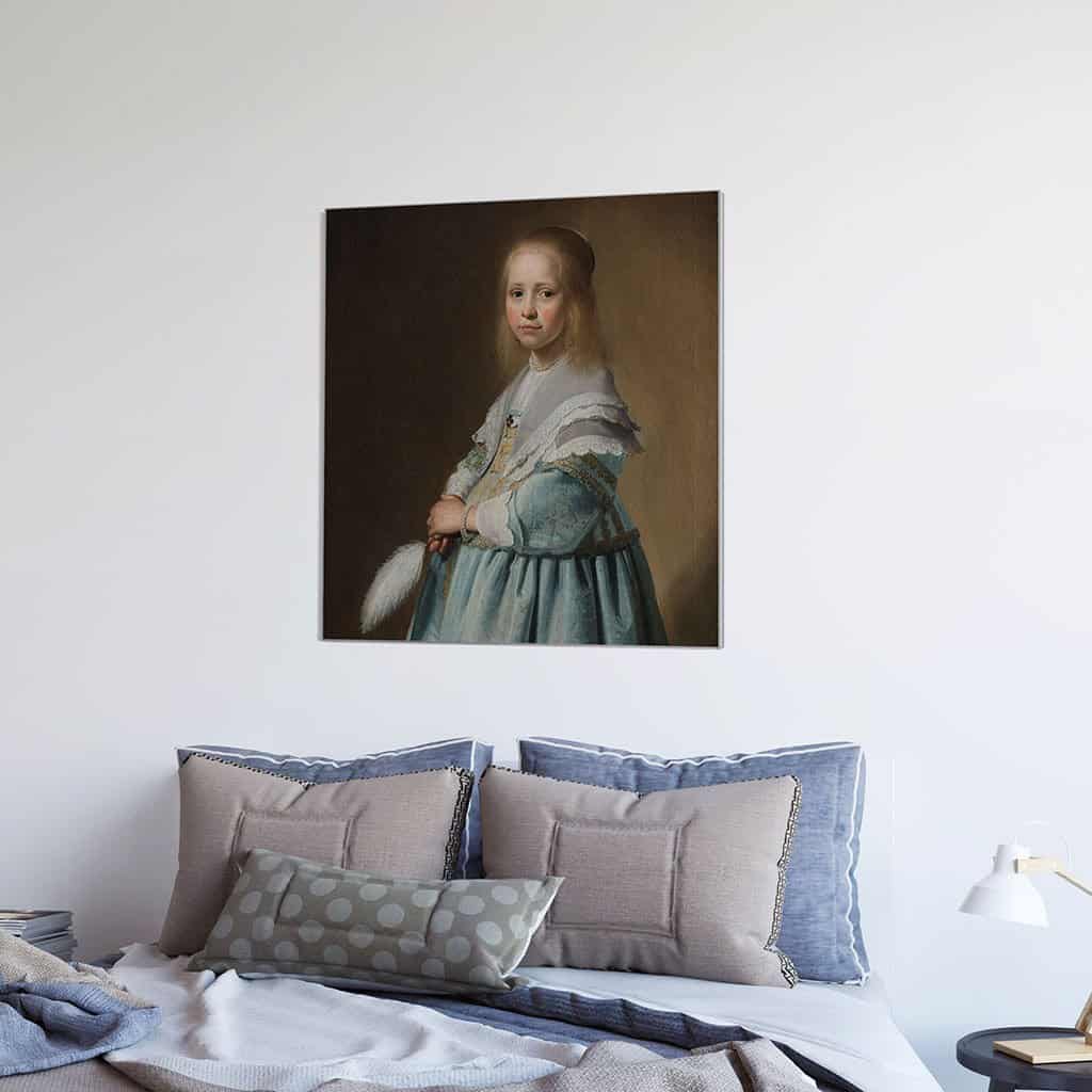 Portret van een meisje in het blauw (Johannes Cornelisz Verspronck)