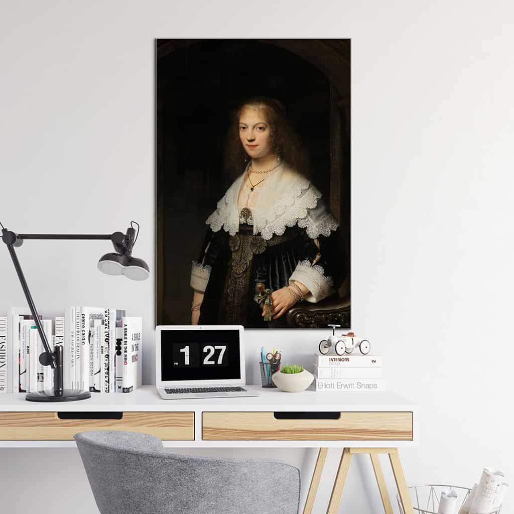 Portret van een vrouw (Rembrandt Van Rijn)