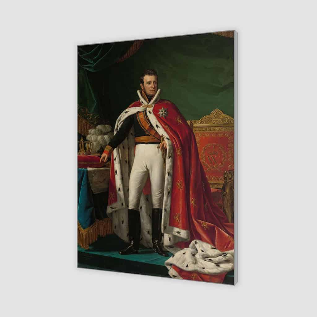 Portret van Willem I, koning der Nederlanden - Joseph Paelinck