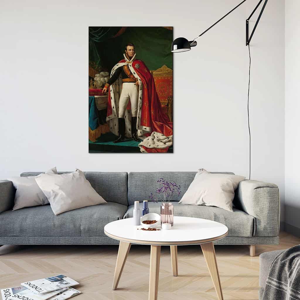 Portret van Willem I, koning der Nederlanden - Joseph Paelinck