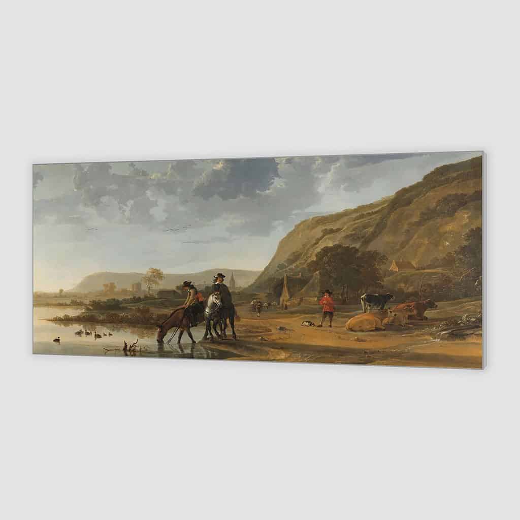 Rivierlandschap met ruiters (Aelbert Cuyp)