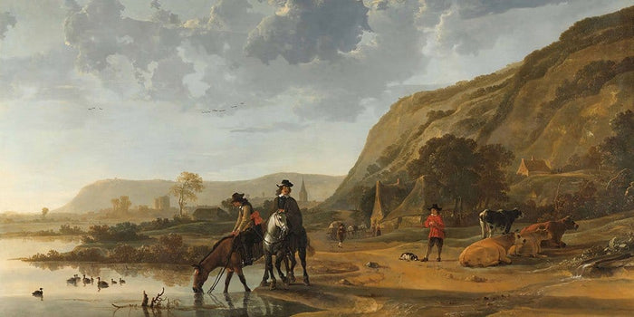 Rivierlandschap met ruiters (Aelbert Cuyp)