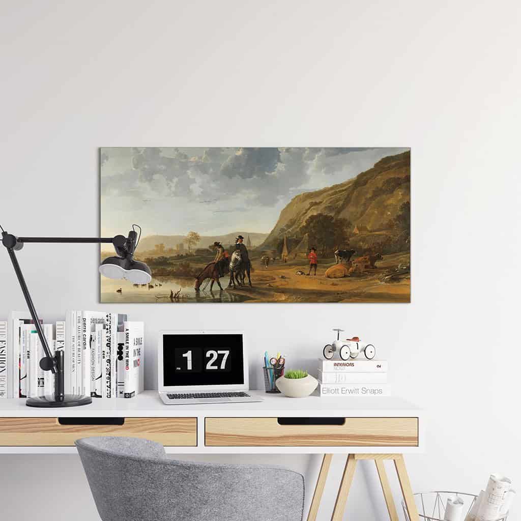 Rivierlandschap met ruiters (Aelbert Cuyp)