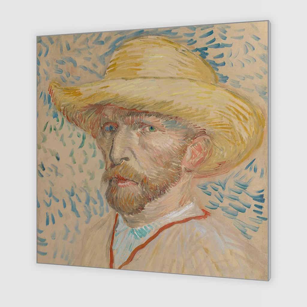 Zelfportret in strohoed (Vincent van Gogh)