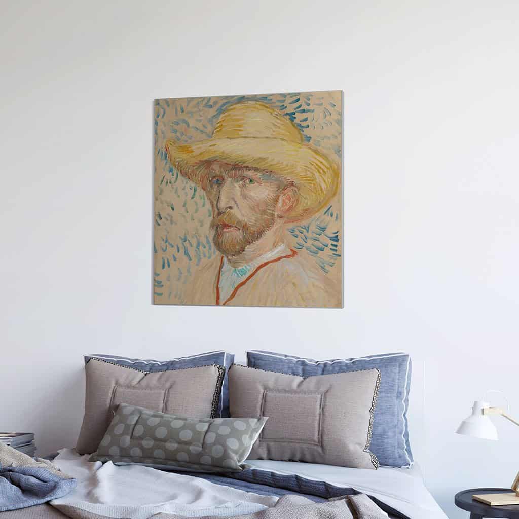 Zelfportret in strohoed (Vincent van Gogh)