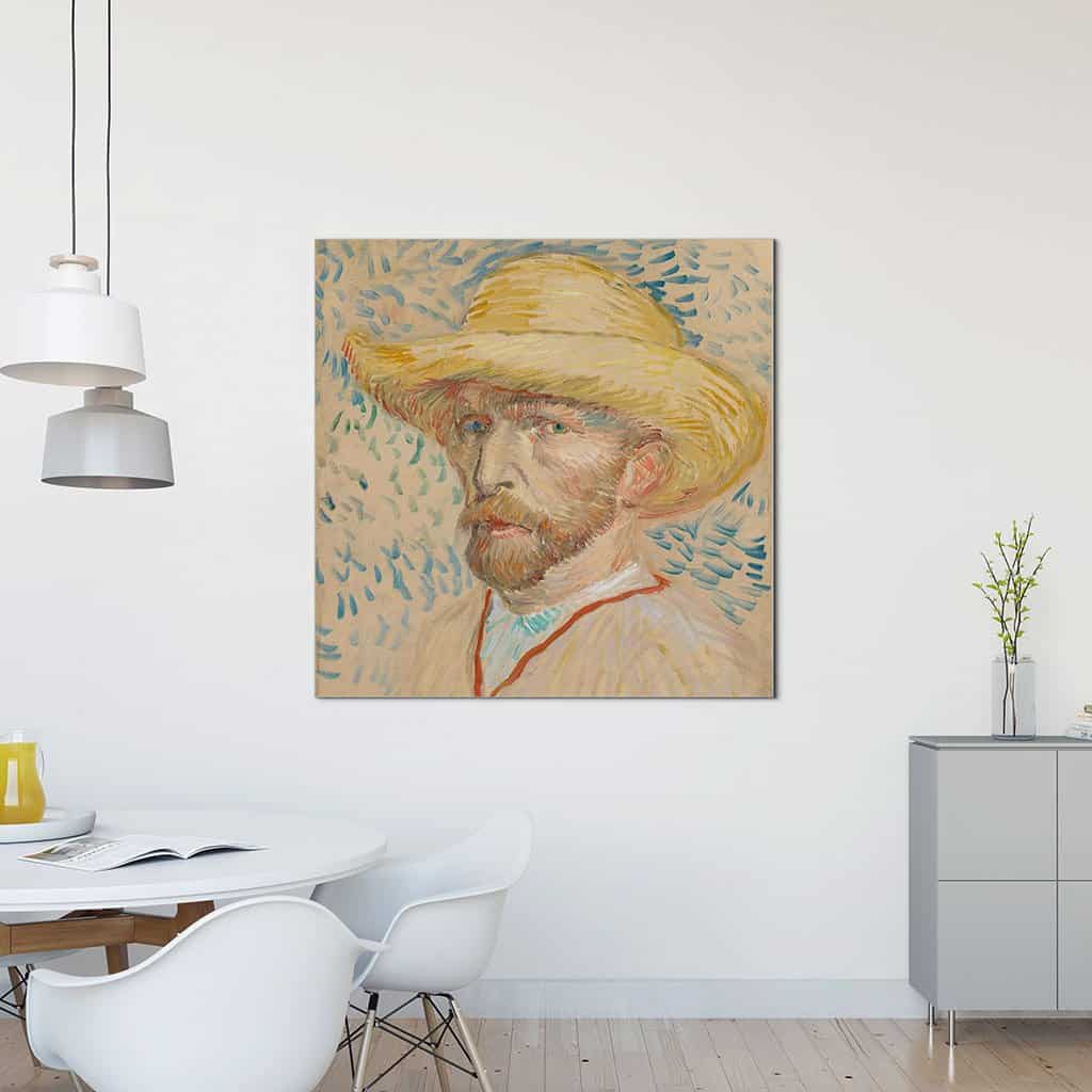 Zelfportret in strohoed (Vincent van Gogh)