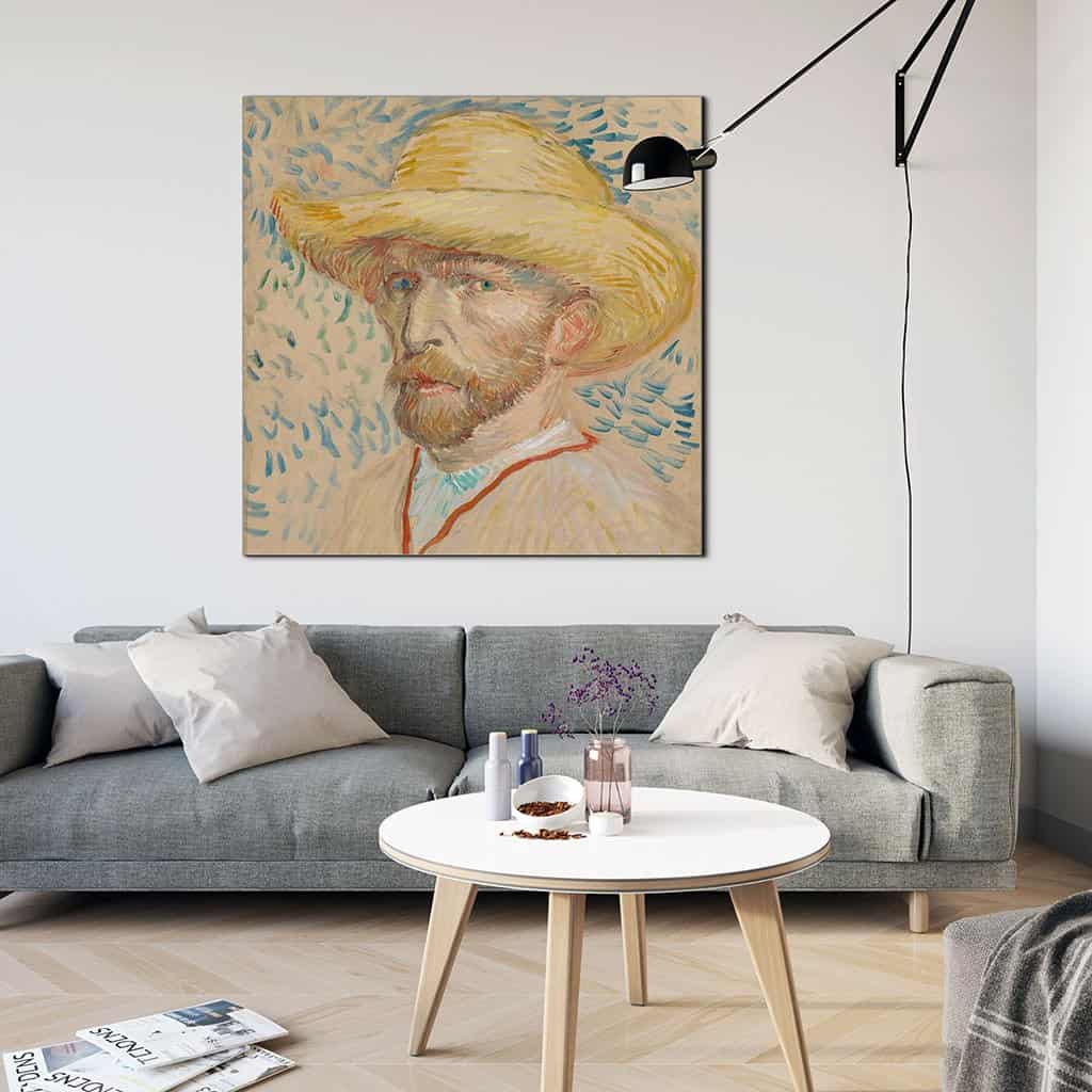 Zelfportret in strohoed (Vincent van Gogh)