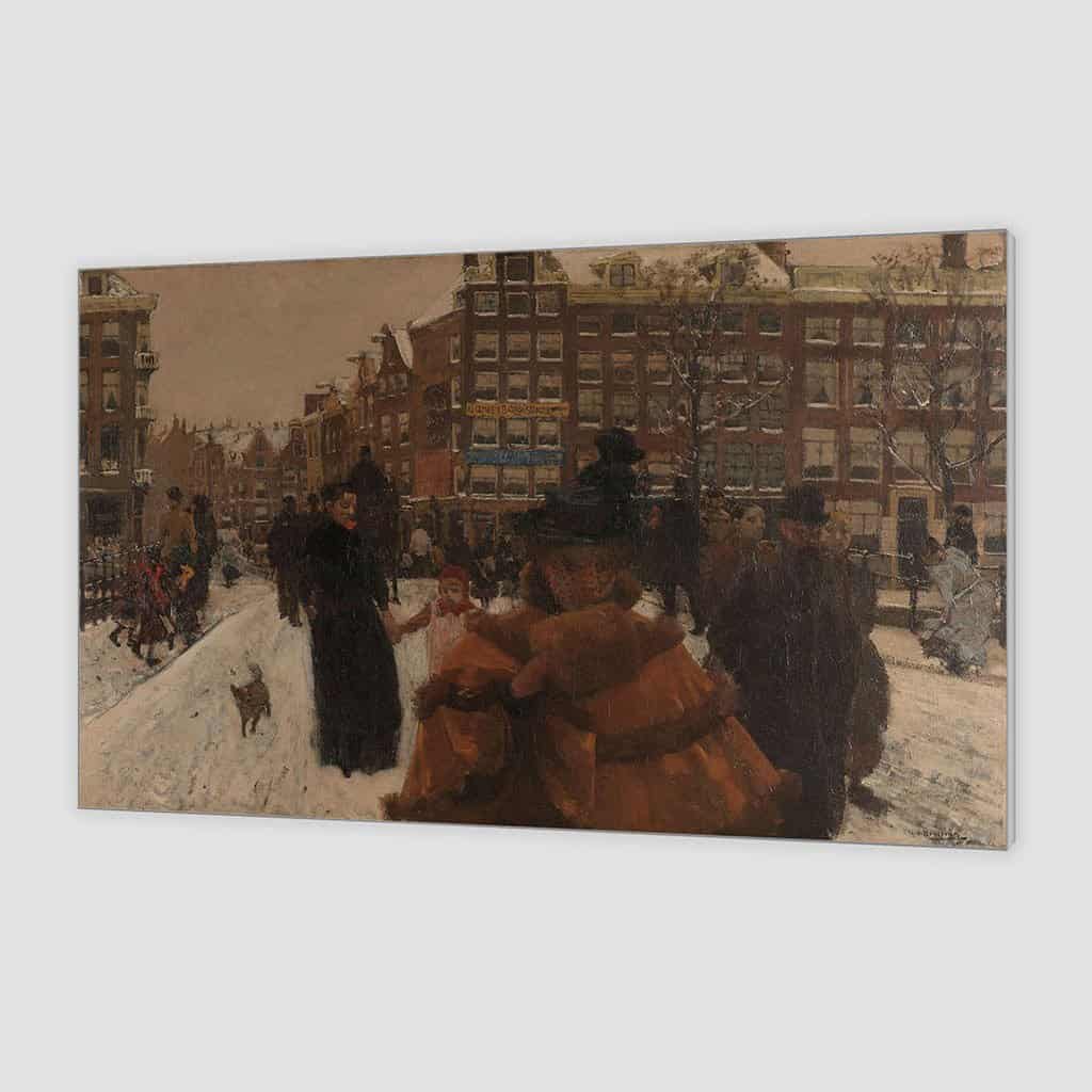De Singelbrug aan de Paleisstraat in Amsterdam (George Hendrik Breitner)