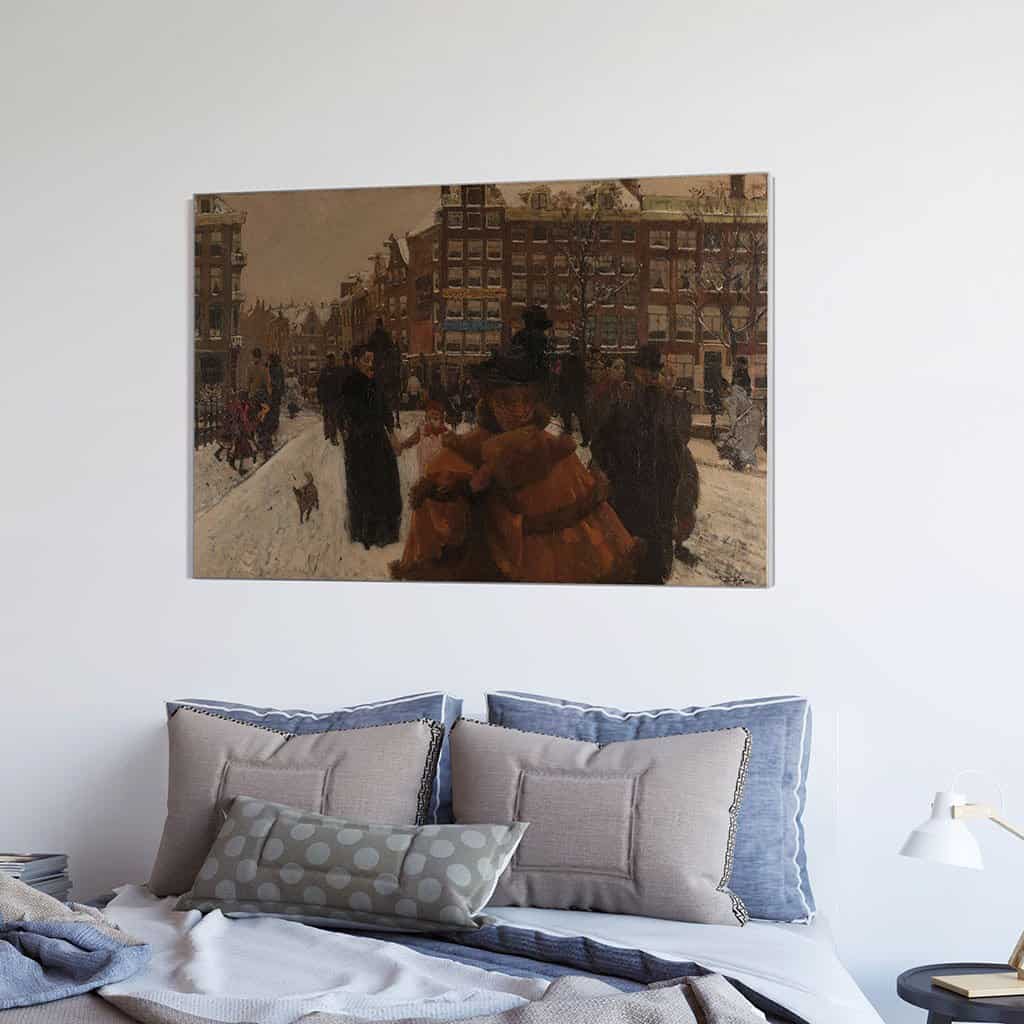 De Singelbrug aan de Paleisstraat in Amsterdam (George Hendrik Breitner)