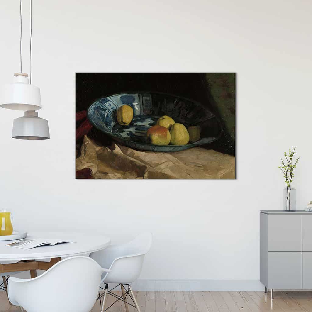 Stilleven met appels in een Delfts Blauwe Kom (Willem De Zwart)