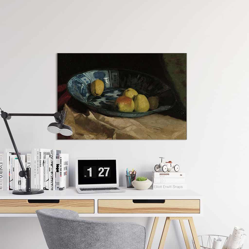 Stilleven met appels in een Delfts Blauwe Kom (Willem De Zwart)