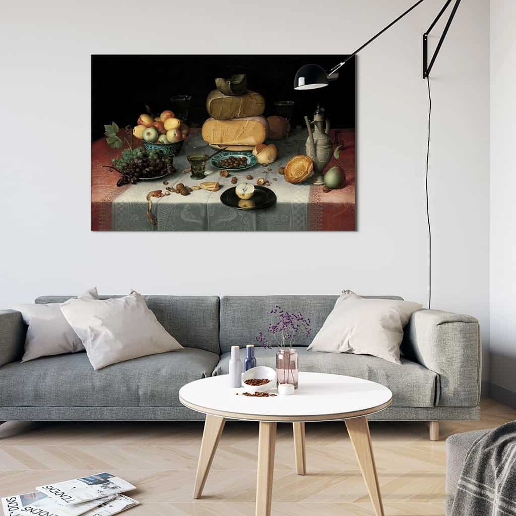 Stilleven met kaas - Floris Claesz Van Dijck