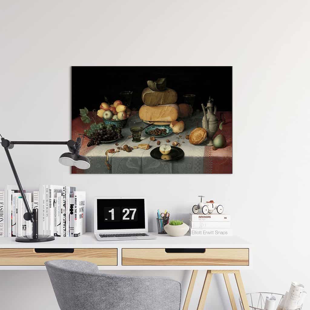 Stilleven met kaas - Floris Claesz Van Dijck