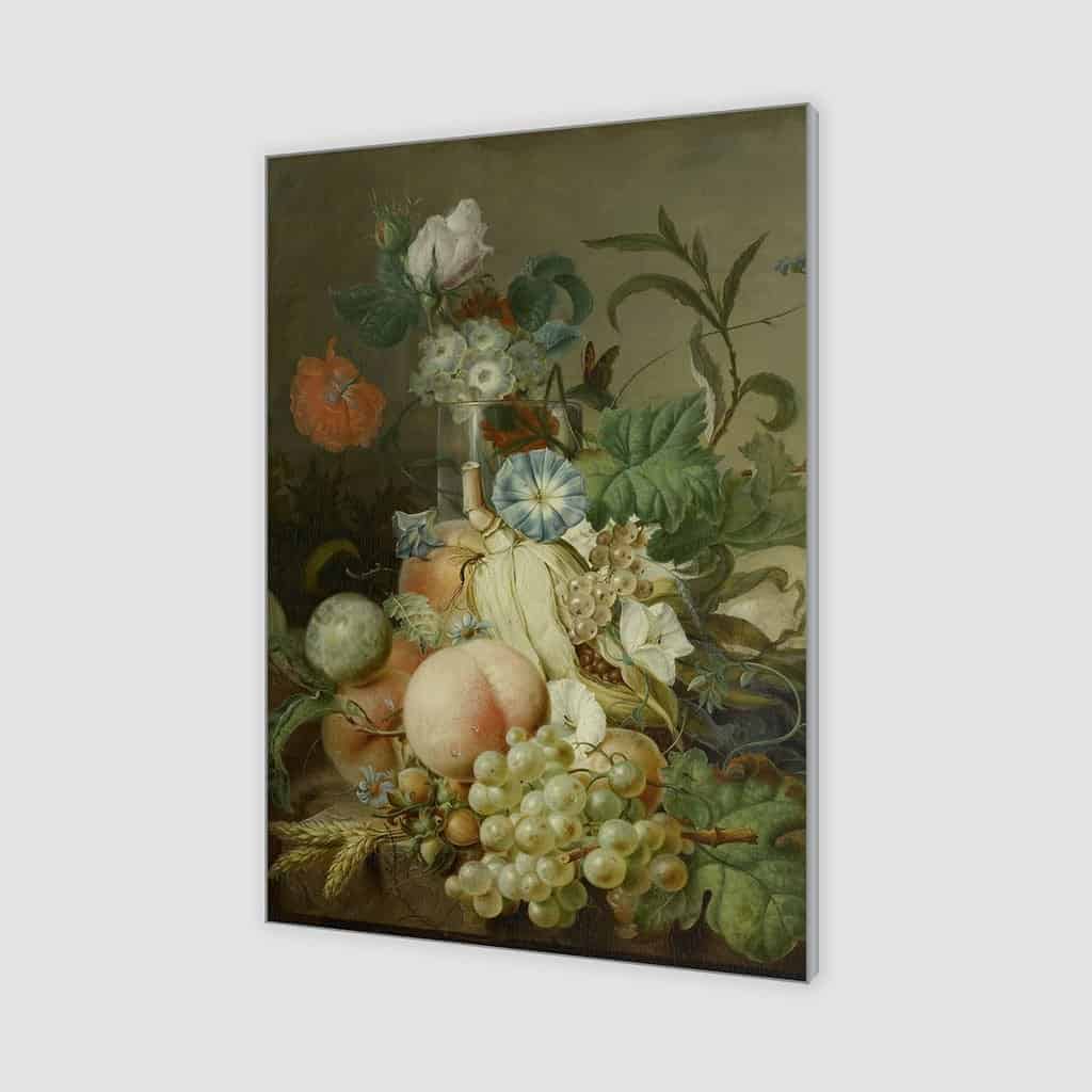 Stilleven met bloemen en fruit (Jan Evert Morel)