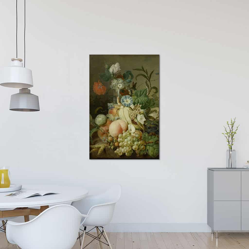 Stilleven met bloemen en fruit (Jan Evert Morel)