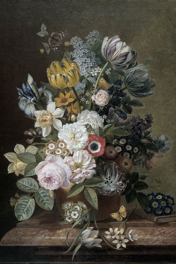 Stilleven met bloemen (Eelke Jelles Eelkema)