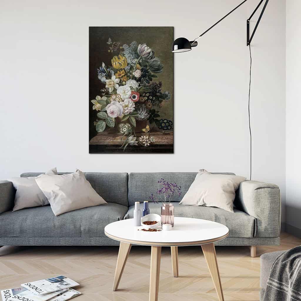 Stilleven met bloemen (Eelke Jelles Eelkema)