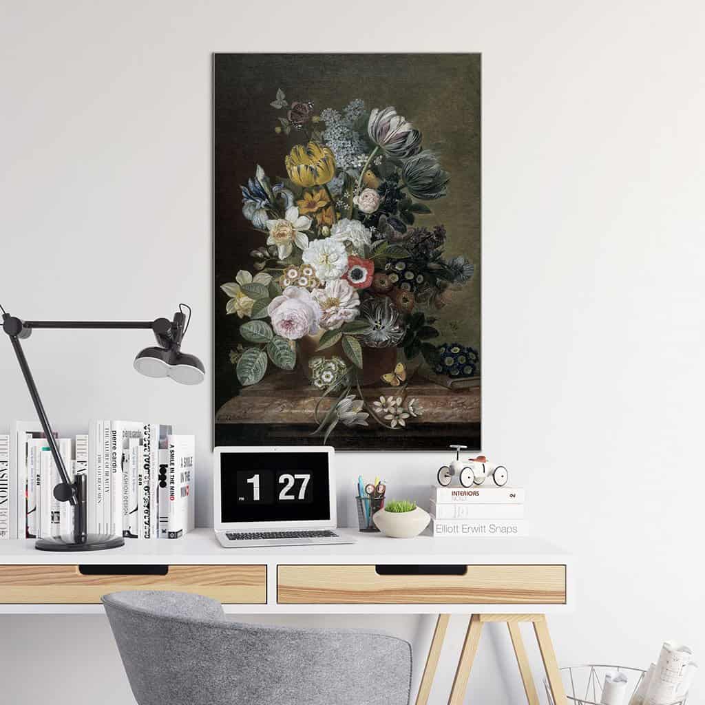Stilleven met bloemen (Eelke Jelles Eelkema)