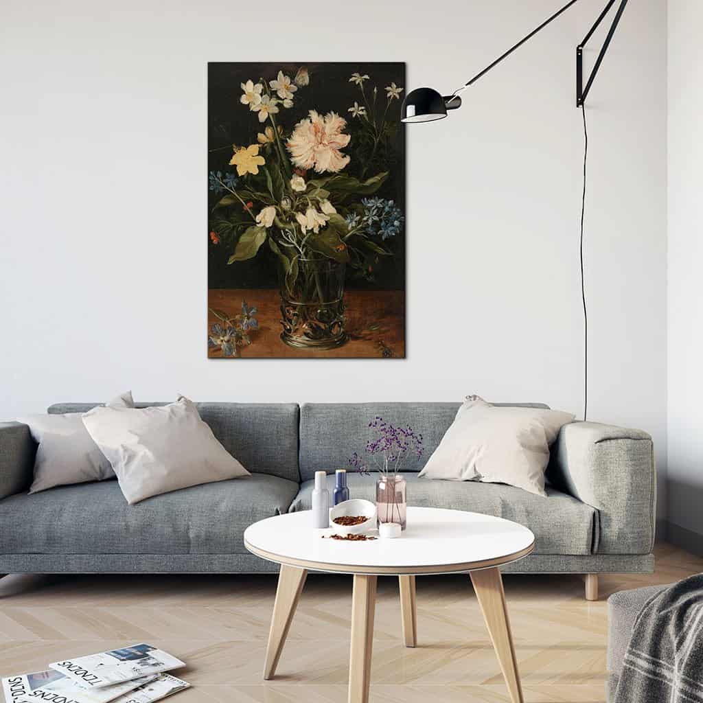 Stilleven met bloemen in een glas (Jan Brueghel)