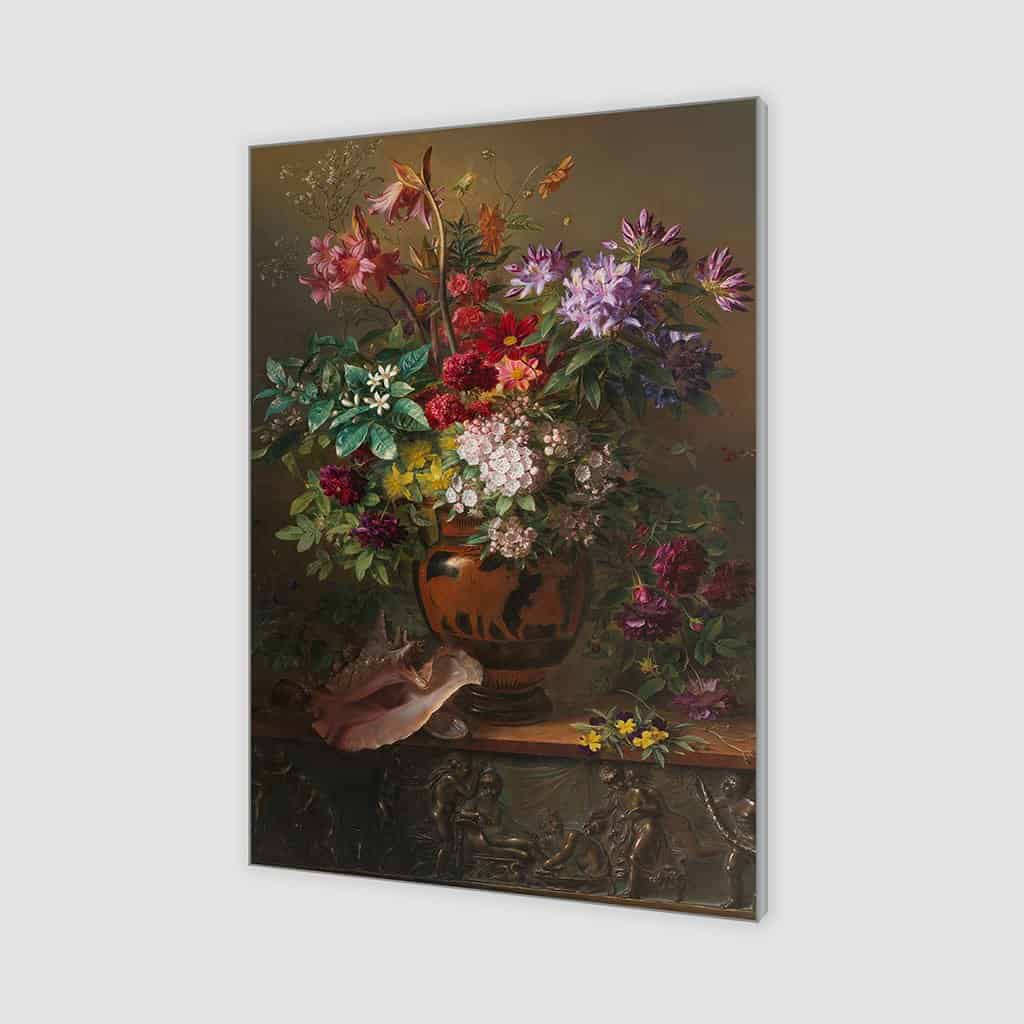 Stilleven met bloemen in een Griekse vaas (Georgius Jacobus Johannes van Os)
