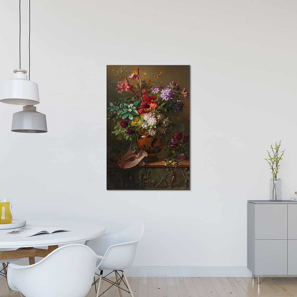Stilleven met bloemen in een Griekse vaas (Georgius Jacobus Johannes van Os)