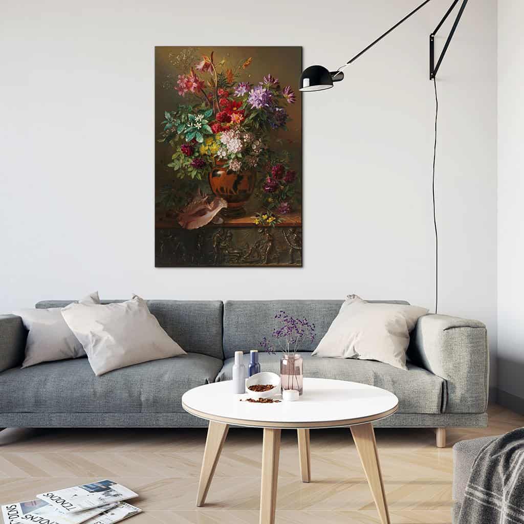 Stilleven met bloemen in een Griekse vaas (Georgius Jacobus Johannes van Os)
