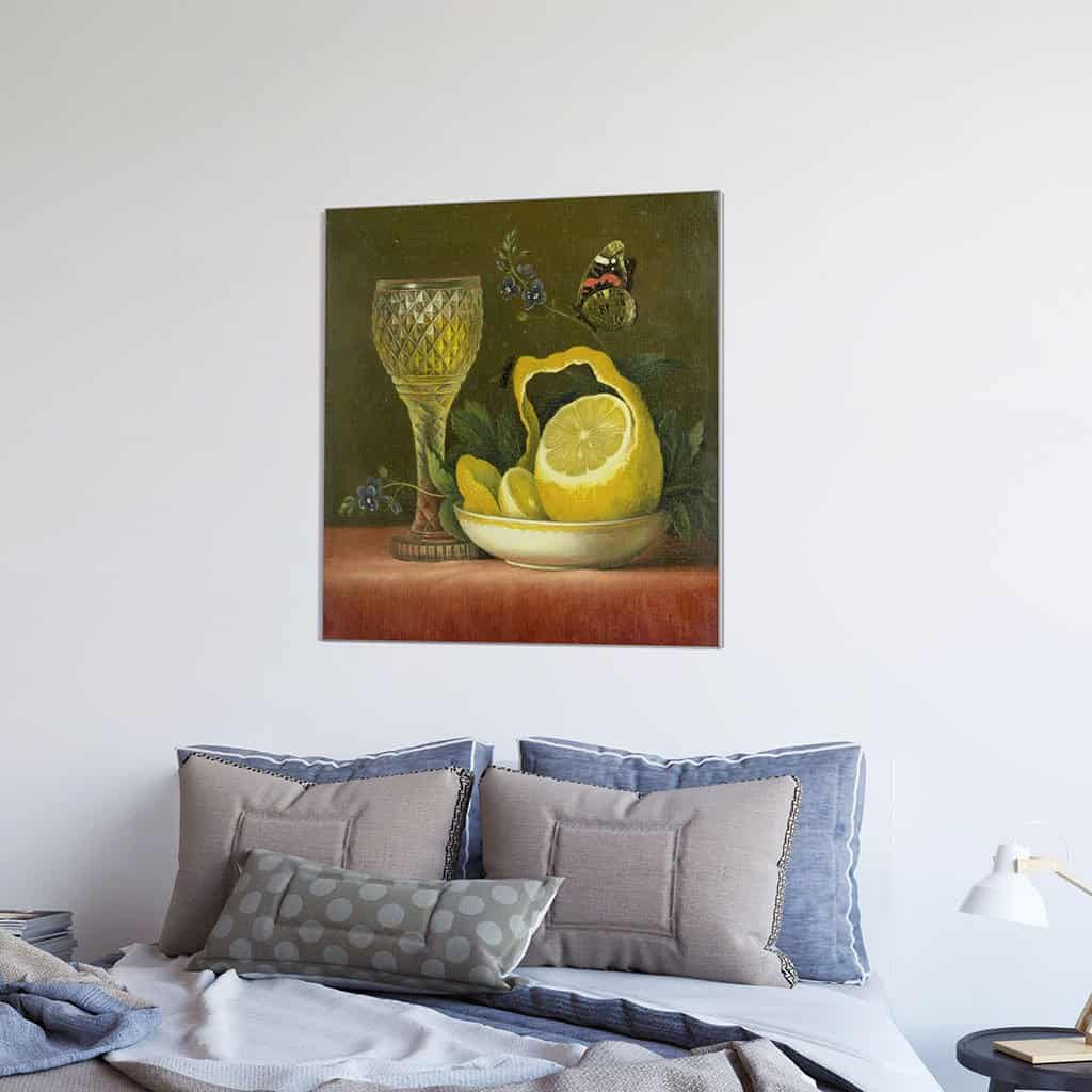 Stilleven met citroen en geslepen glas (Maria Margaretha Van Os)