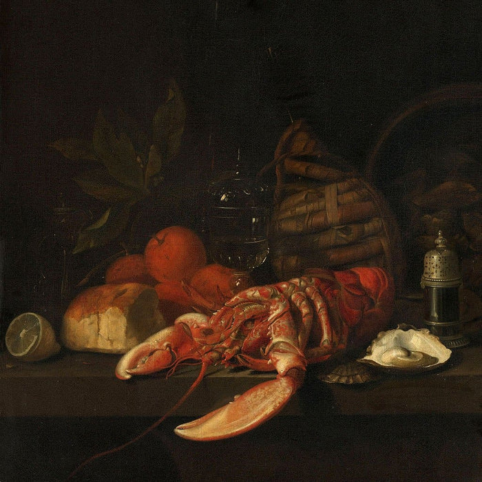 Stilleven met kreeft en oesters -Jan Davidsz De Heem