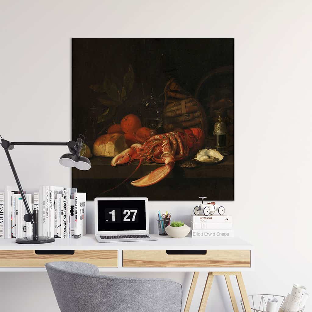 Stilleven met kreeft en oesters -Jan Davidsz De Heem