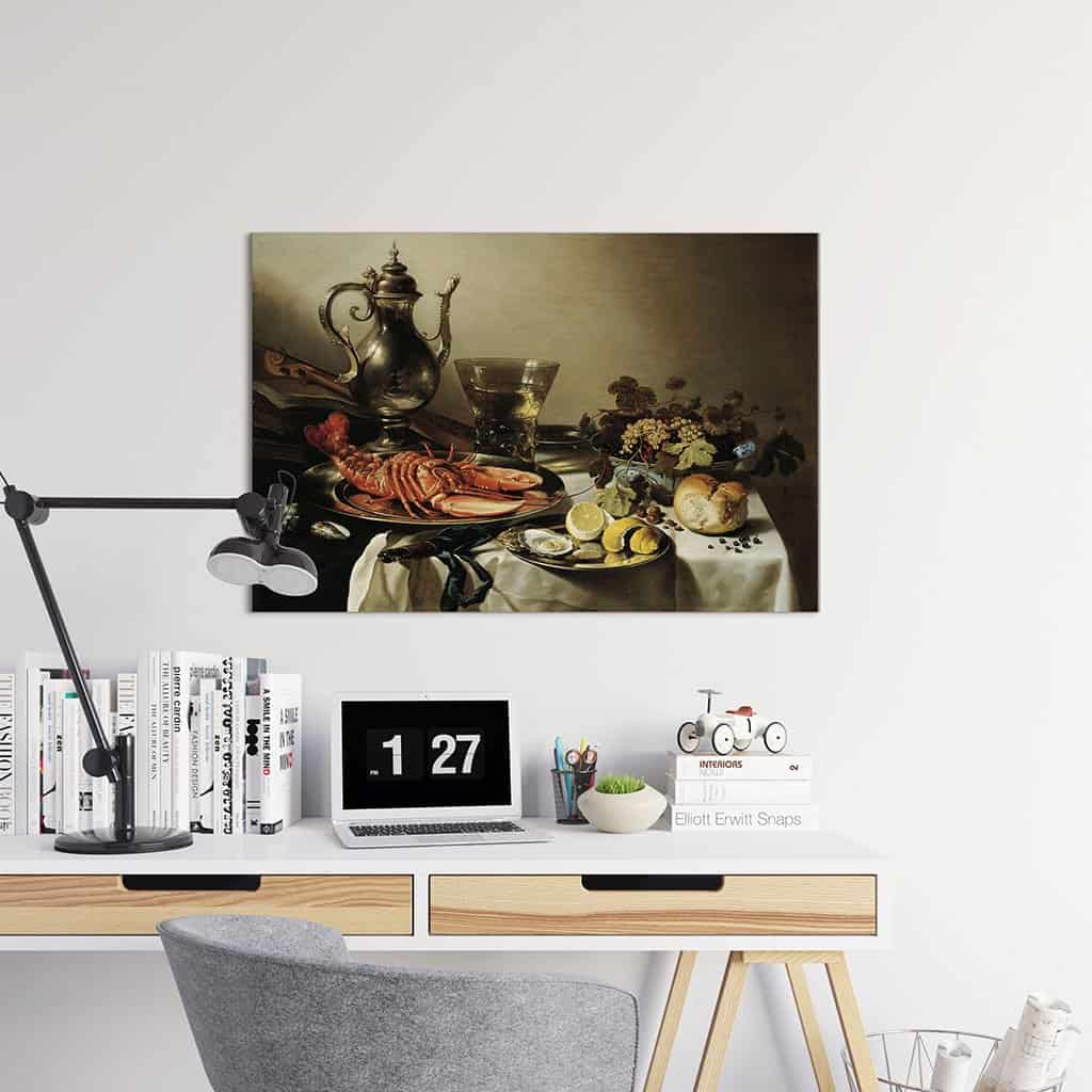 Stilleven met kreeft en zilveren kan (Pieter Claesz)