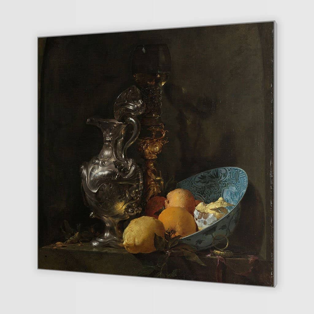 Stilleven met zilveren kan (Willem Kalf)