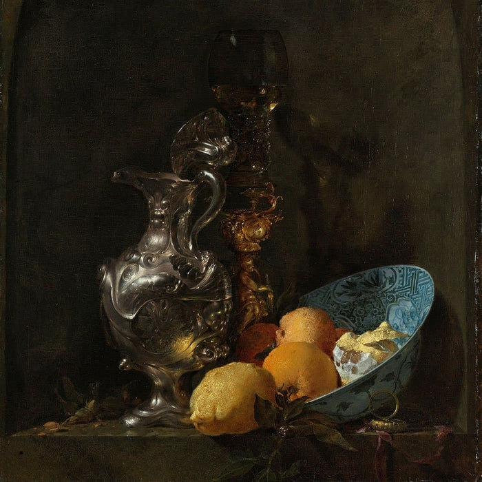 Stilleven met zilveren kan (Willem Kalf)