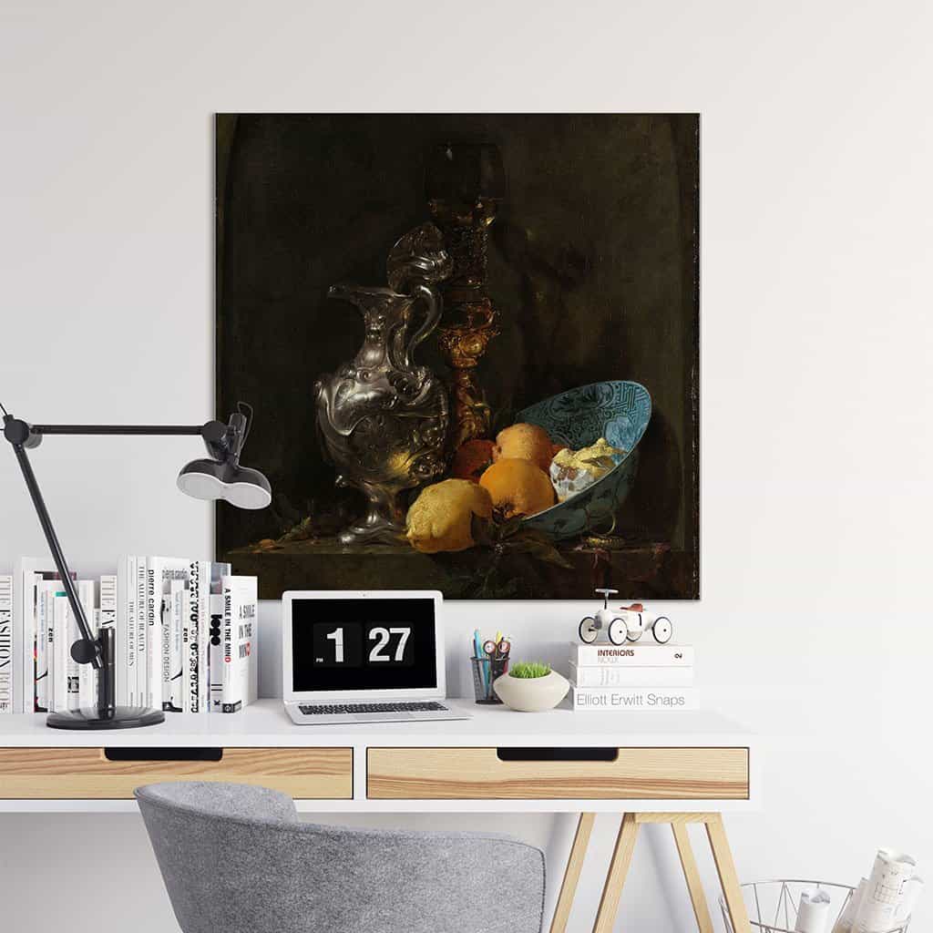Stilleven met zilveren kan (Willem Kalf)