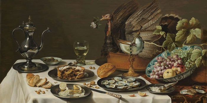 Stilleven met een kalkoenpastei (Pieter Claesz)