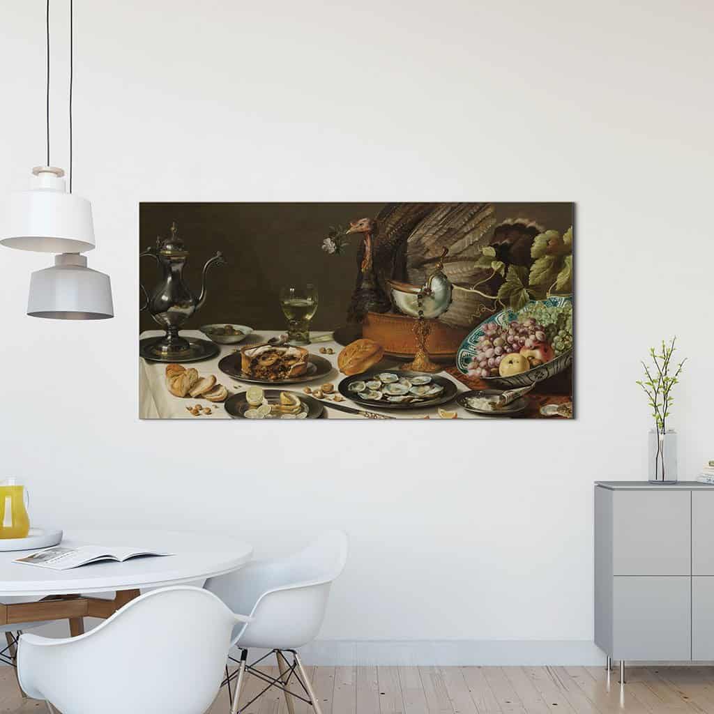 Stilleven met een kalkoenpastei (Pieter Claesz)