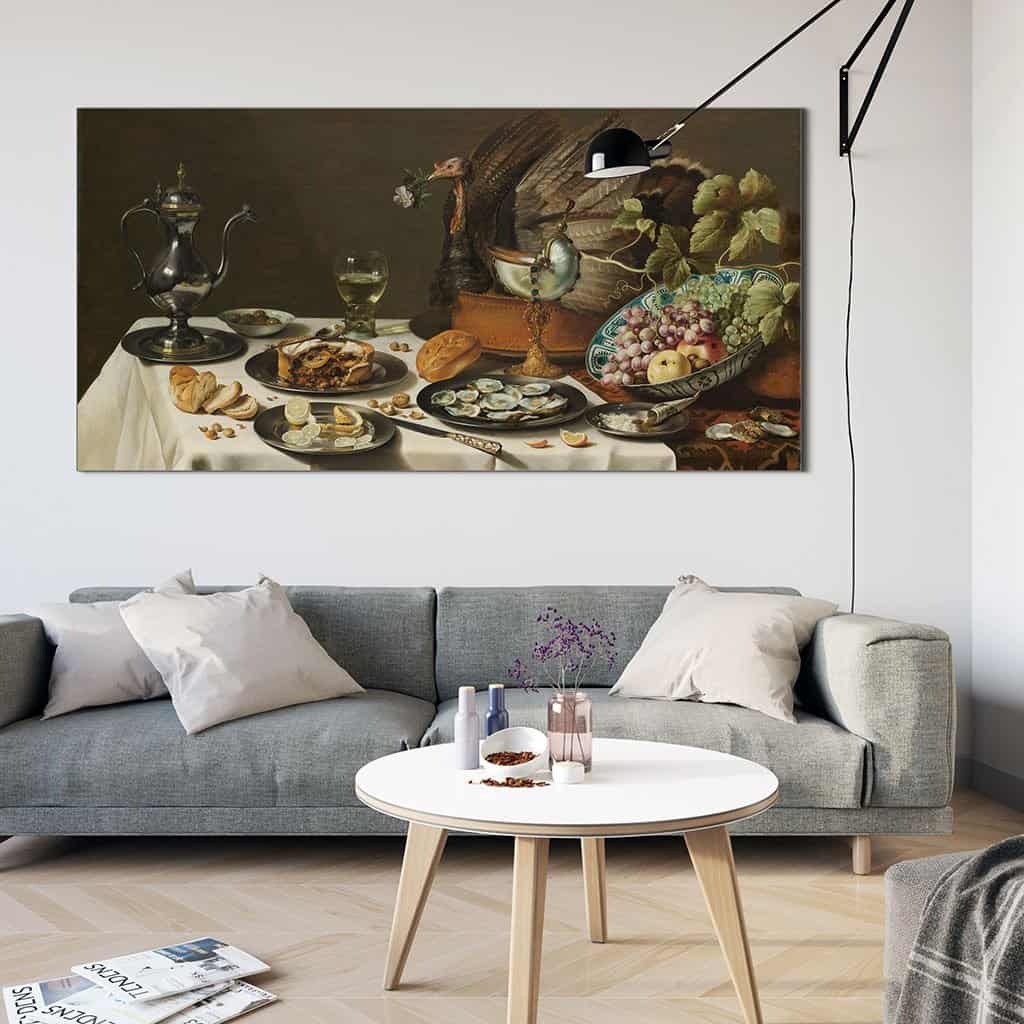 Stilleven met een kalkoenpastei (Pieter Claesz)