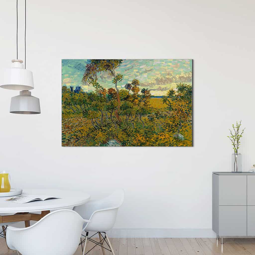 Zonsondergang bij Montmajour (Vincent Van Gogh)
