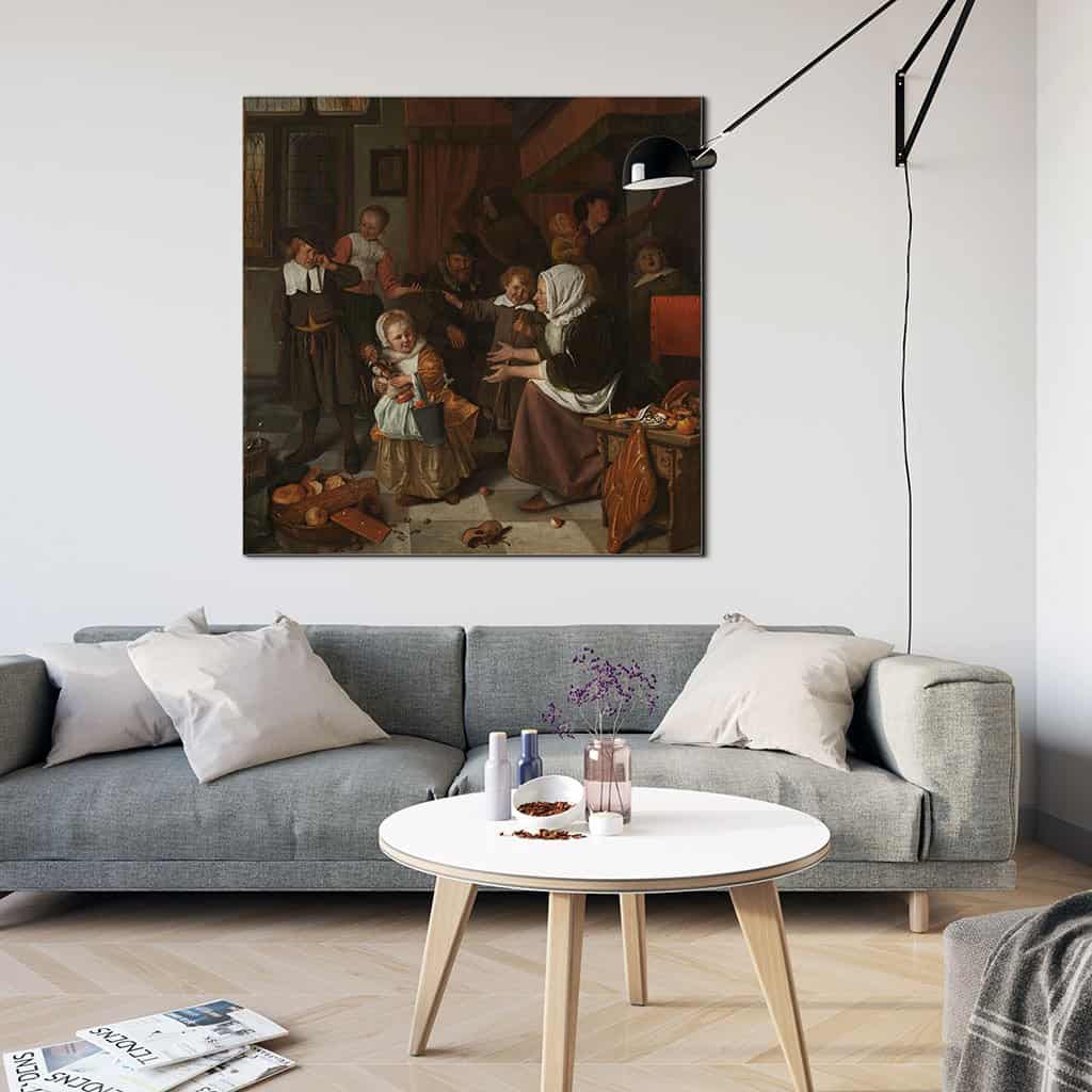 Het feest van Sint Nicolaas (Jan Havicksz Steen)