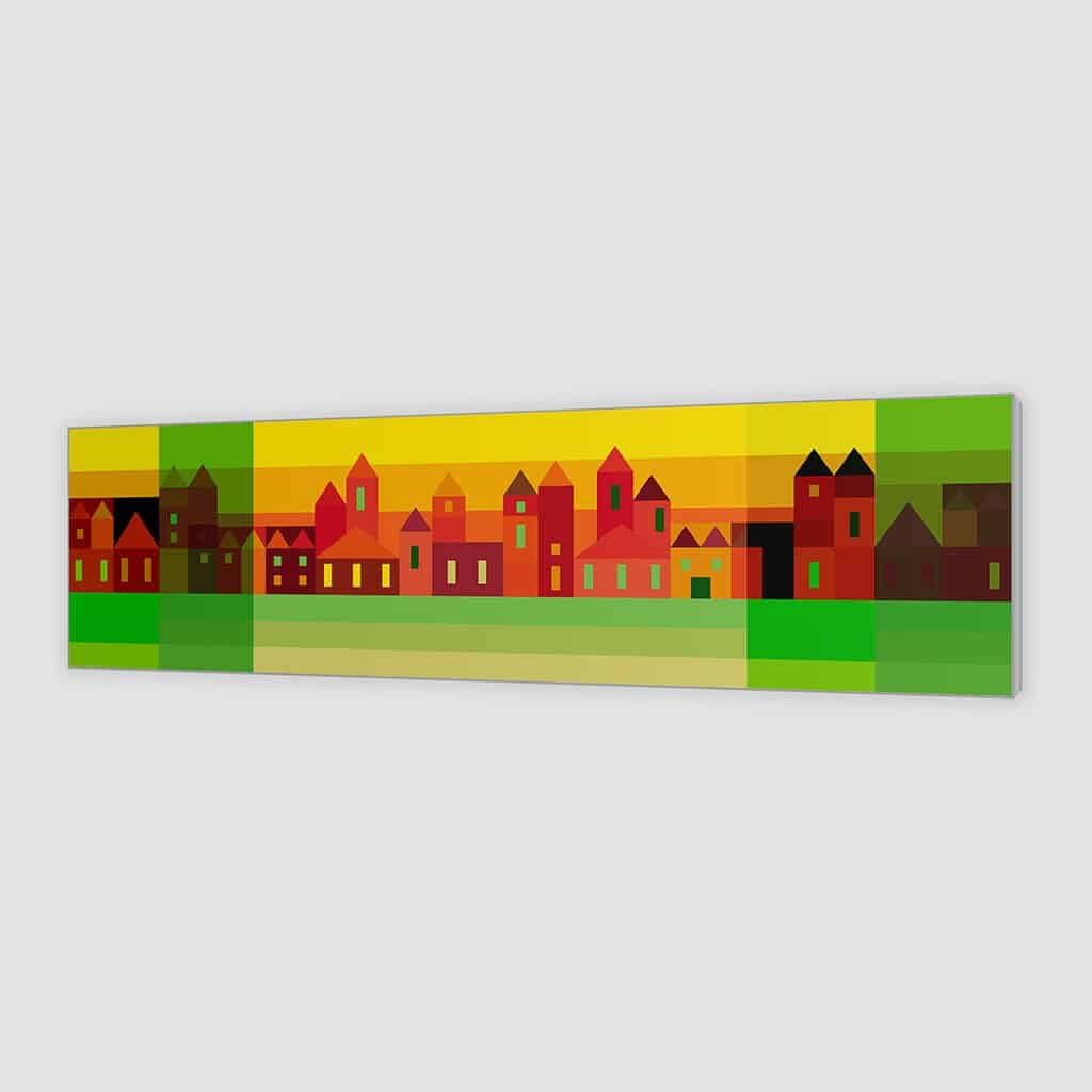 Vlak stadslandschap