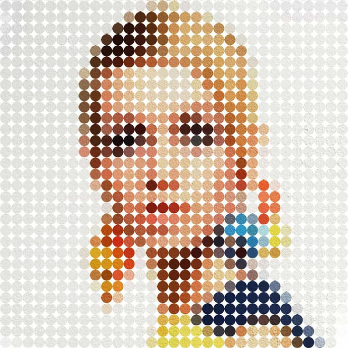 Twiggy dot portret