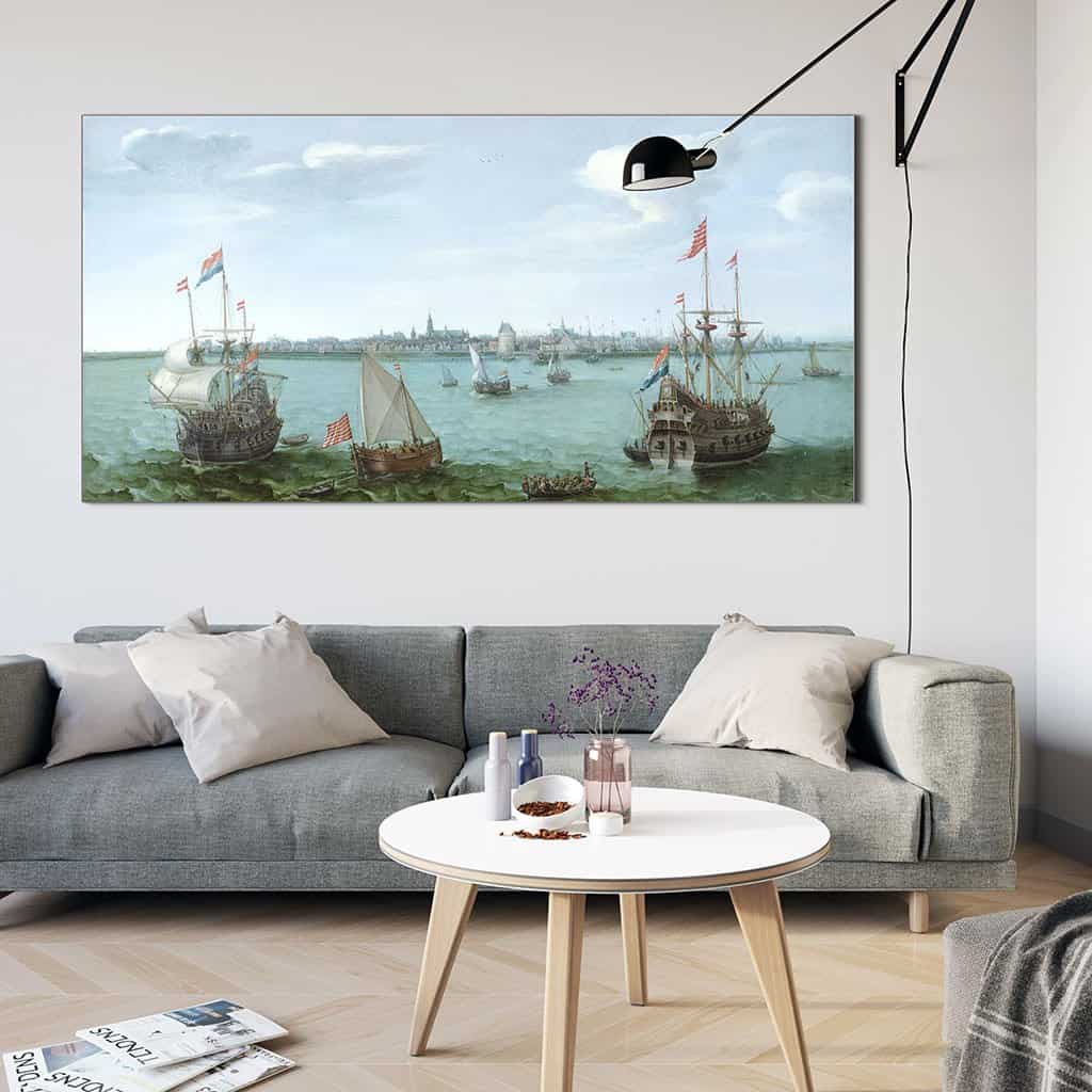 Gezicht op Hoorn (Hendrik Cornelisz. Vroom)