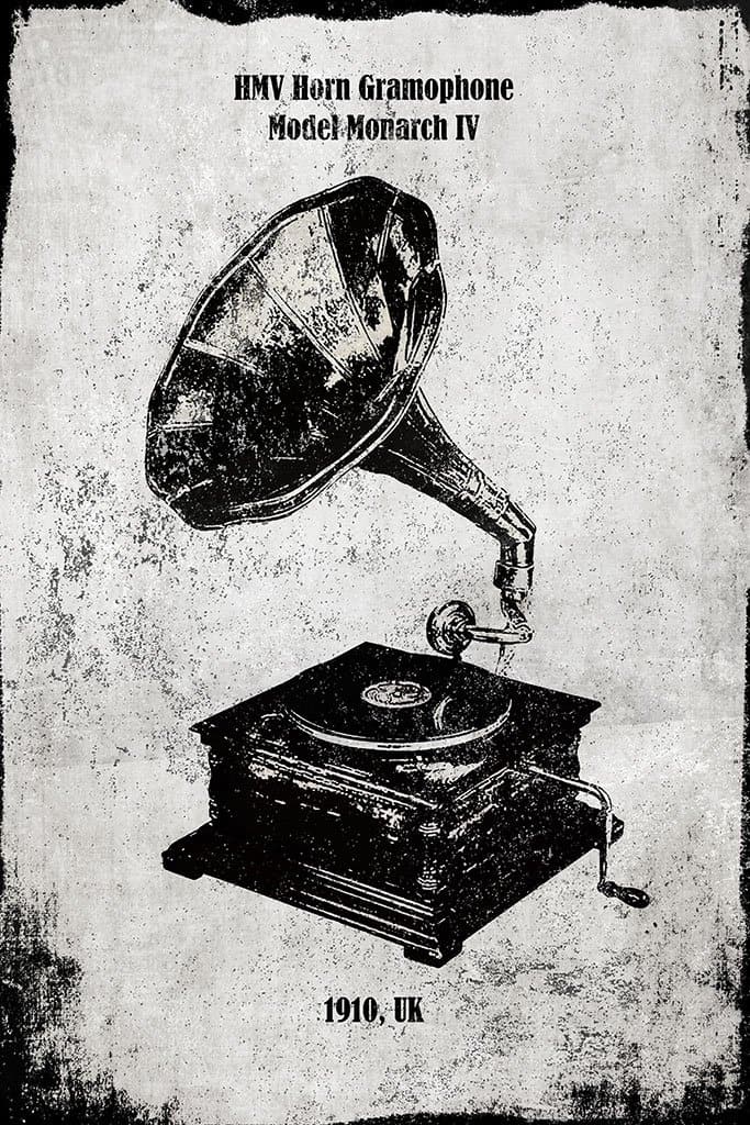 Vintage HMV Horn Gramophone