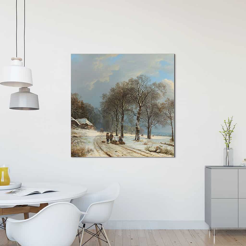 Winter landschap (Barend Cornelis Koekoek)